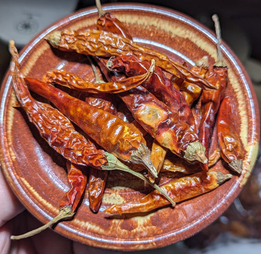 Dried Last Season's Thai Chilies 2oz